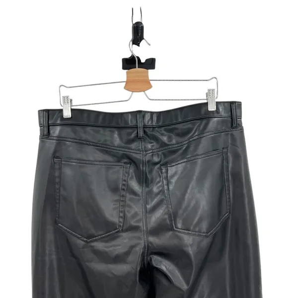 Abercrombie Curve Love Vegan Leather 90s Relaxed Pants Faux Leather Black 34 18L - Image 8
