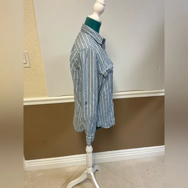 Babaton Striped Long Sleeve Button Tunic‎ Shirt – XS – Aritzia - Image 6