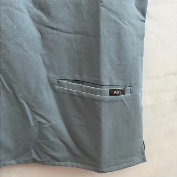 Figs Casma Light Blue‎ Technical Scrub Top - Image 3