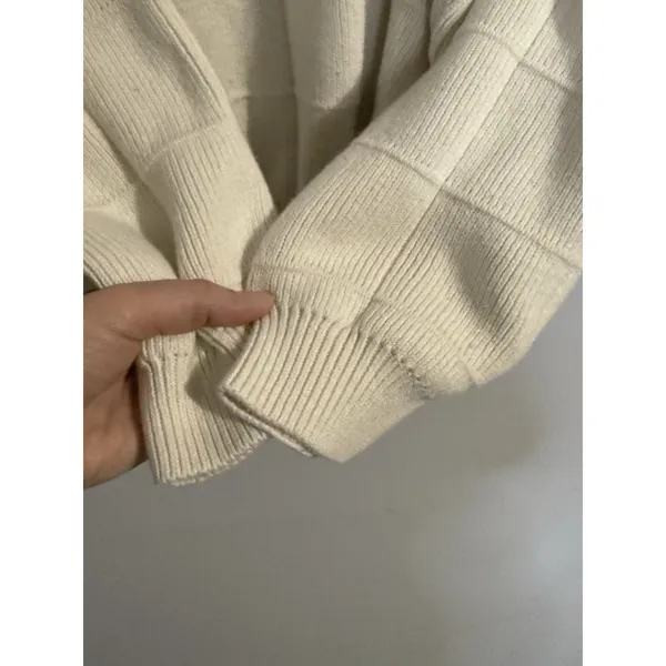 ARROW MEN'S Cream PULLOVER SWEATER 100% Cotton‎ Grandpa Core Cottage Size L - Image 3