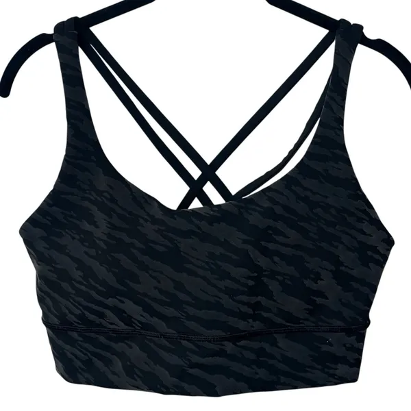 Lululemon Lunar New Year Energy Longline Sports Bra‎ Black Leopard Athletic 12 - Image 3
