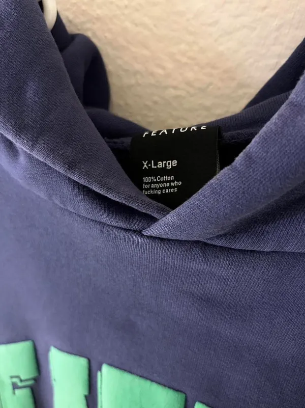 feature navy collegiate hoodie - Image 3