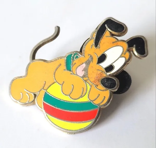 Disney Baby Pluto Ball Cast Member Lanyard Babies Series Pin 2004 - Image 2