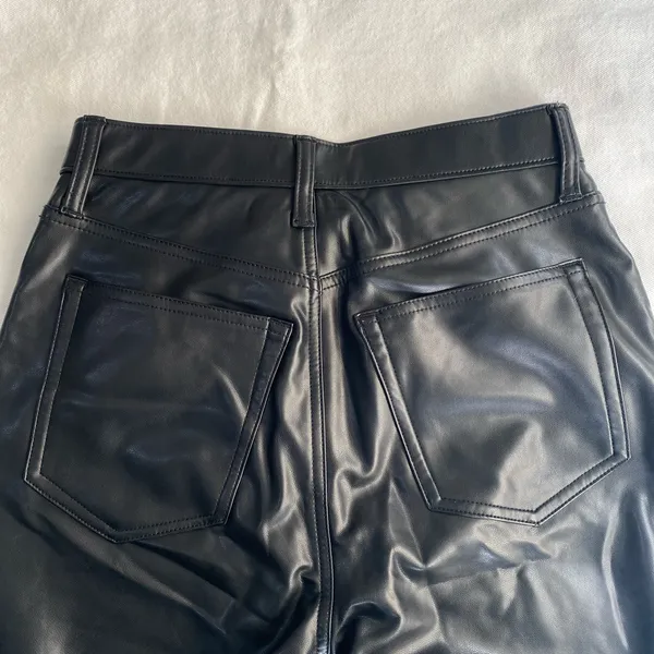 Abercrombie Curve Love vegan Leather Pants - Image 4