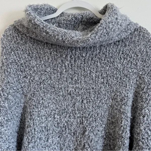 Free People BFF Cowl Neck Grey Oversized Sweater Size XS Small Knit - Image 2