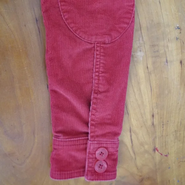 LL Bean Shooting Styled Red Corduroy Jacket XS - Image 4