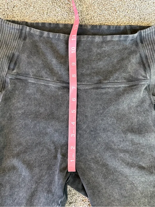 Aerie OFFLINE OG High Rise Acid Wash Pocket Leggings Gray L - Image 7