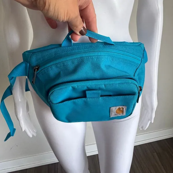 Carhartt Fanny Pack Waist Bag Adjustable Sling Turquoise Blue - Image 3