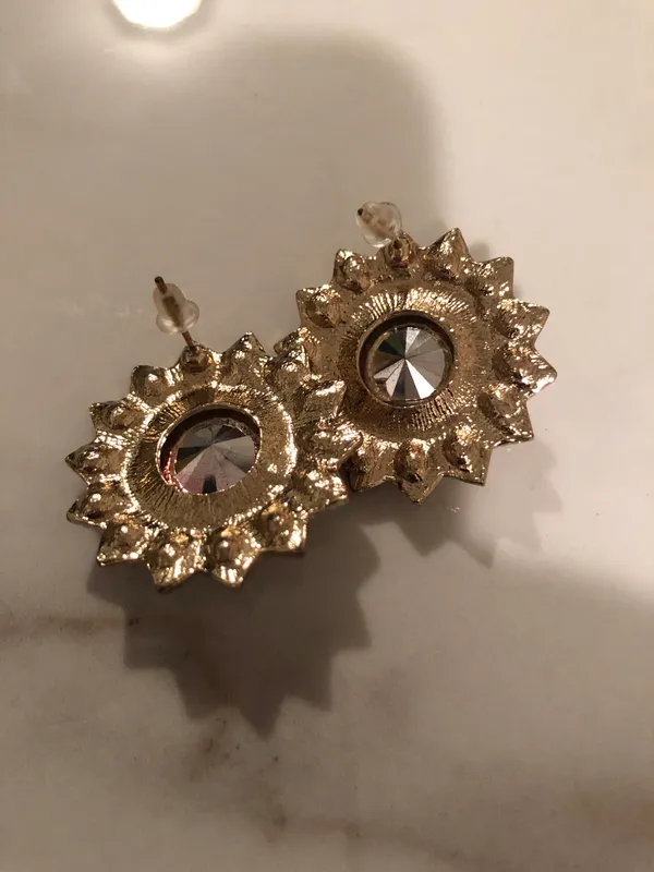Urban Outfitters Red Retro Stud Earrings - Image 4