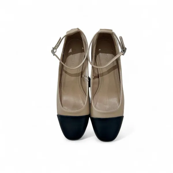 Forever 21 Two-tone black and cream Mary Jane sling back - Image 3