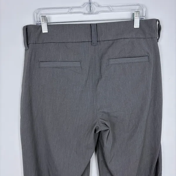 American Eagle Baggy Flare Trouser Grey Flat Front Office Business Casual 10 - Image 7