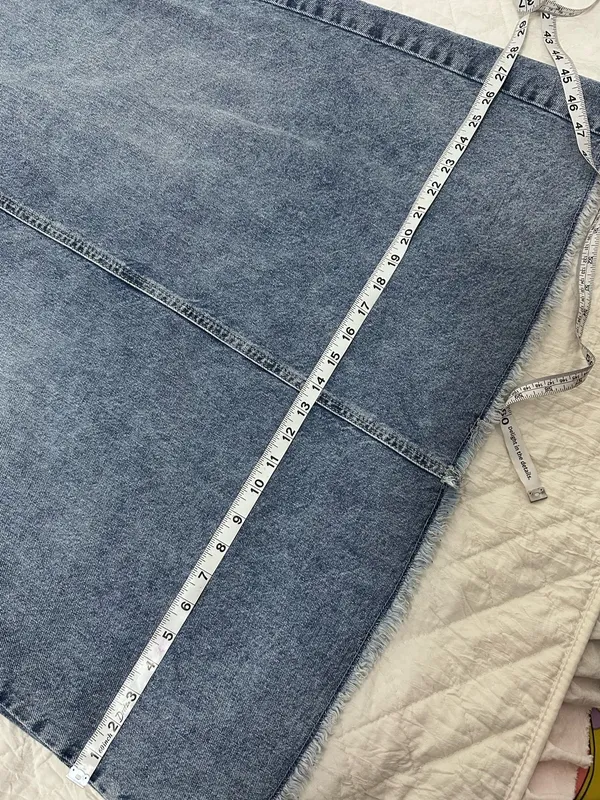 We The Free ( Free people)High-Waist Long Denim Skirt in Blue size 6 - Image 8