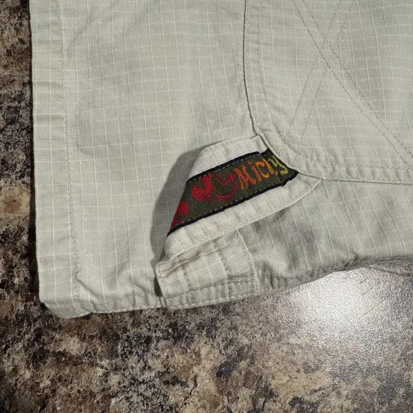 Vintage Disney Mickey Unlimited Shorts Ripstop 90s Logo Patch Safari Retro 7/8 - Image 6