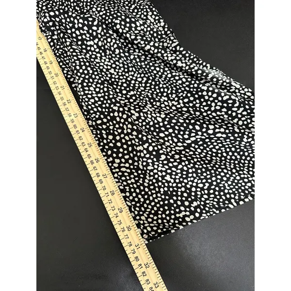 Bar‎ III Jumpsuit Women SMALL Black Cream Polka Dot Sleeveless Pockets Romper - Image 10