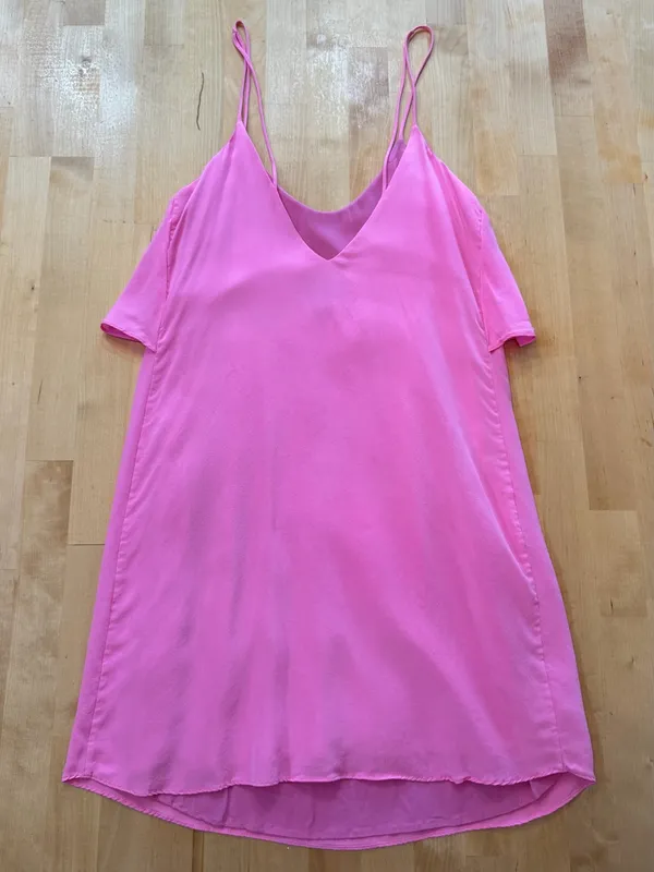 Rory Beca Silk Pink Ruffle Mini Dress - Image 2