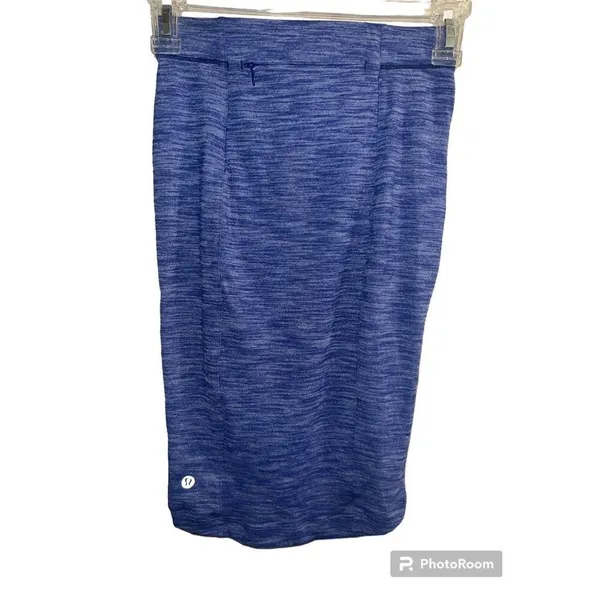 ✨Lululemon &go Where To Sz 2 Heather Blue Skirt✨ - Image 8