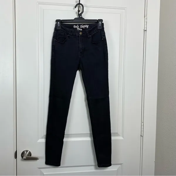 Encore Black Skinny Body Shaping Jeans Size 7 24 - Image 2