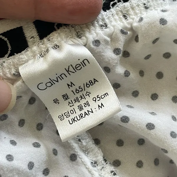 Calvin Klein Shorts polka dot boxer lounge womens White Black (medium) sleep - Image 2