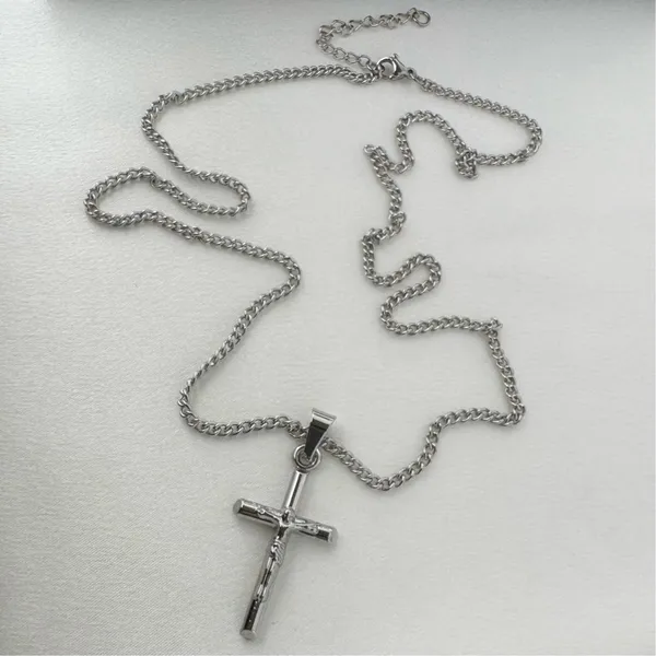 Cross Pendant Necklace for Men Women,Streetwear Hip Hop Unisex Style - Image 5