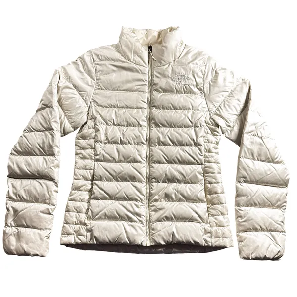 The North Face 550 Down Puffer Jacket XS Cream Off White Aconcagua - Image 3