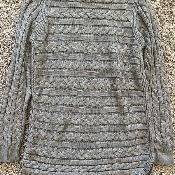Lauren Ralph Lauren Gray Cable Knit Sweater - Image 2