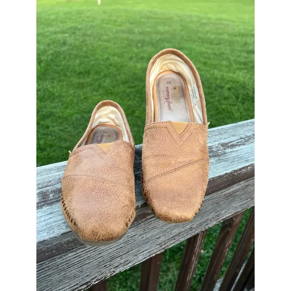 Skechers Bobs Flats Womens 8M Luxe Rain Dance Chestnut Slip On Memory Foam - Image 2