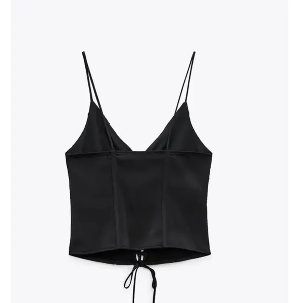 Nwot Zara Black Bloggers Fav Corset Top Xs - Image 5