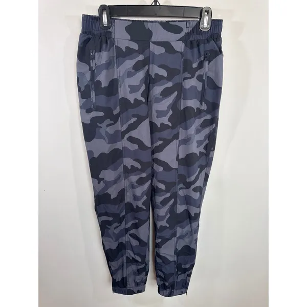 Old Navy Active StretchTech Camo Joggers‎ Grey Charcoal Medium Zipper Pockets - Image 5