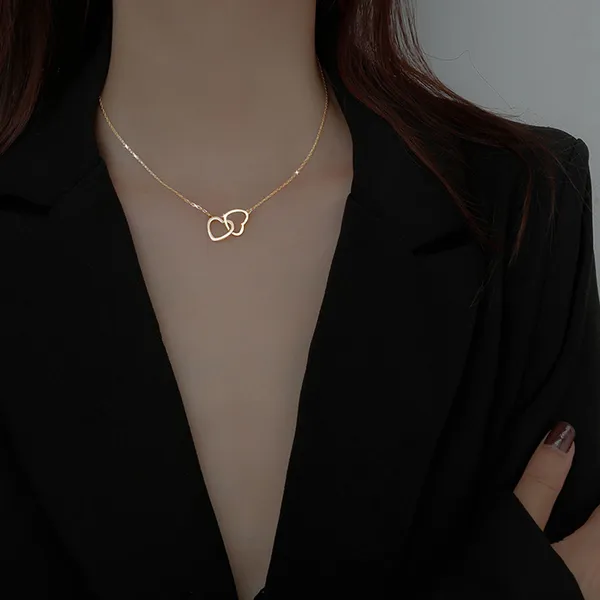 Stainless steel necklace Gold - Image 3