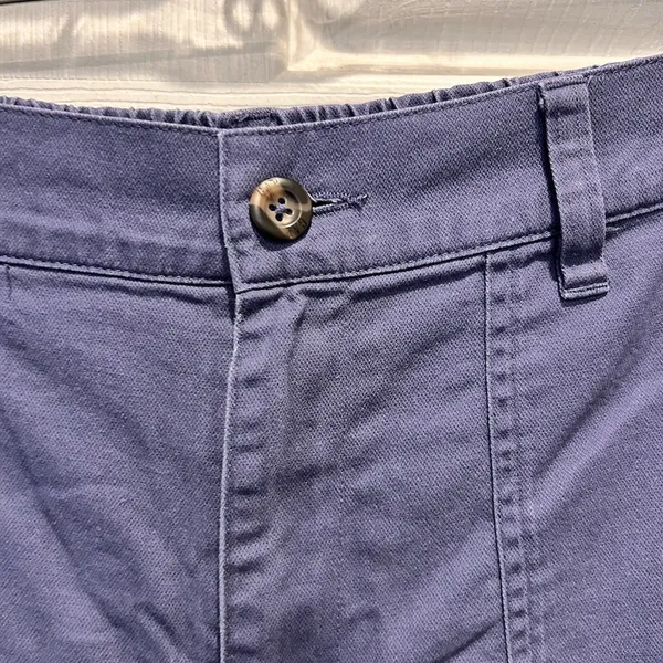 GAP Womens Blue Cotton Lyocell Utility Jogger Pants Size‎ L High Rise Minimalist - Image 3