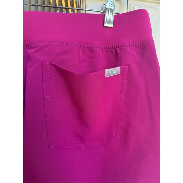 FIGS Zamora Jogger Scrub Pants Dark Magenta Pink Women Size Large Regular NWT - Image 6