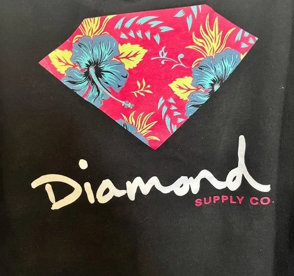 Diamond supply black long sleeve sweatshirt measurements in pictures - Image 4