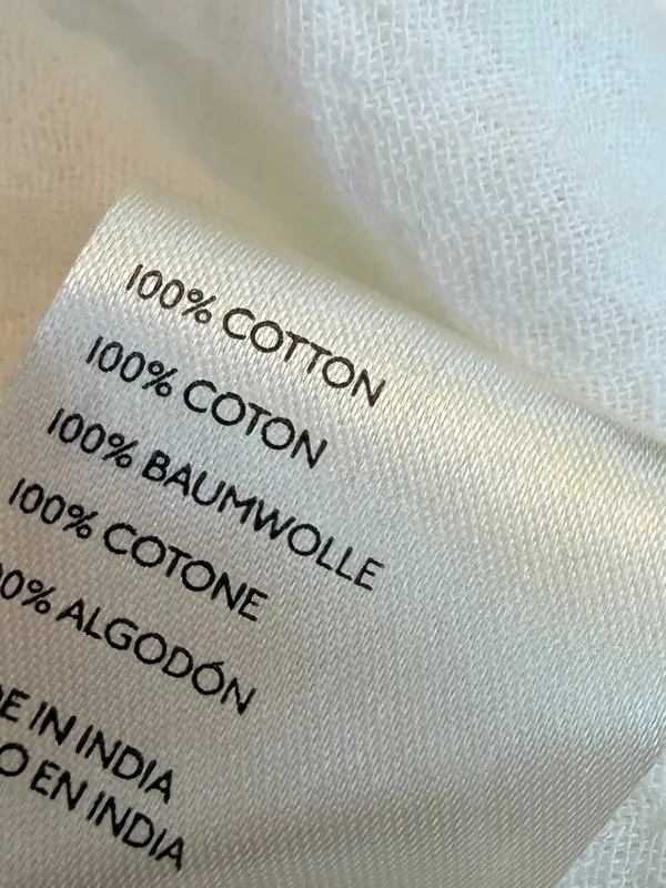 We The Free Ivory Cotton Gauze Popover Blouse Long Sleeve V Neck Small Women's - Image 15