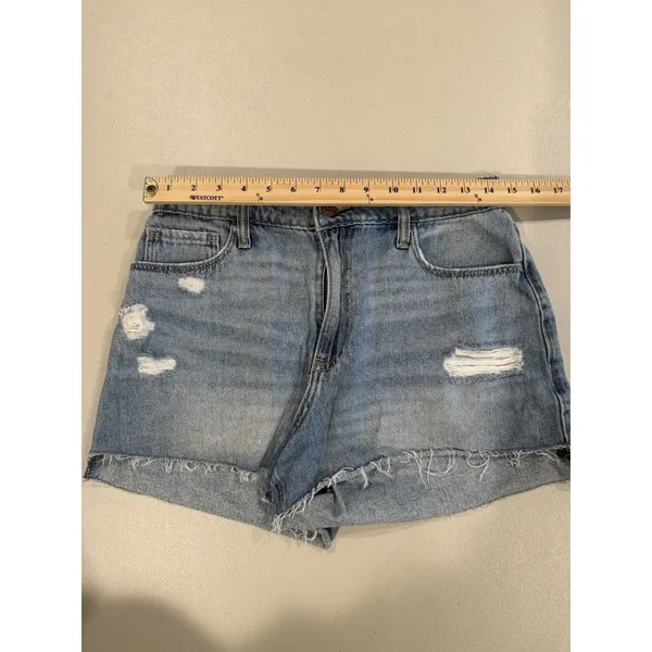 Hollister High Rise Shorts Women 29* Curvy Mom 100% Cotton Travel Vacation - Image 4