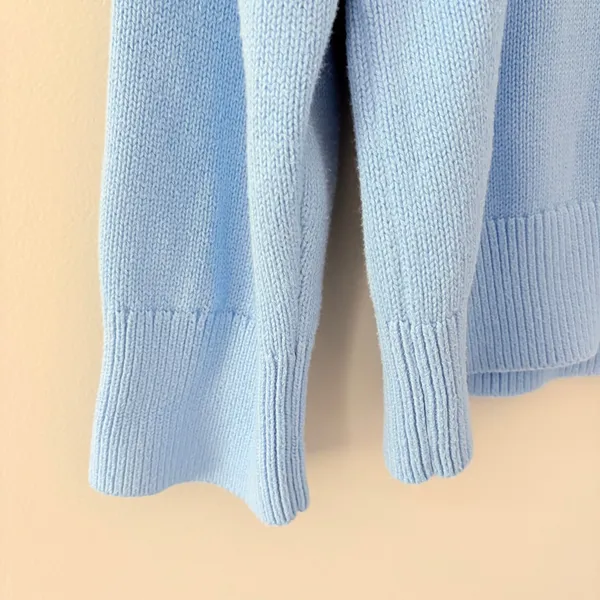 Abercrombie & Fitch Sweater Salty Large Blue Graphic Crewneck Coastal Preppy - Image 8