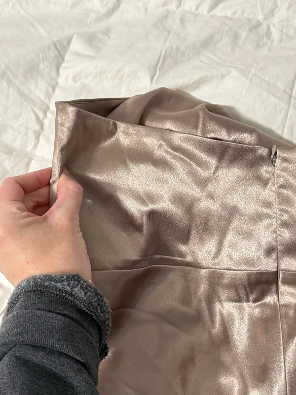 Birdy Grey Satin Halter dress - Image 9