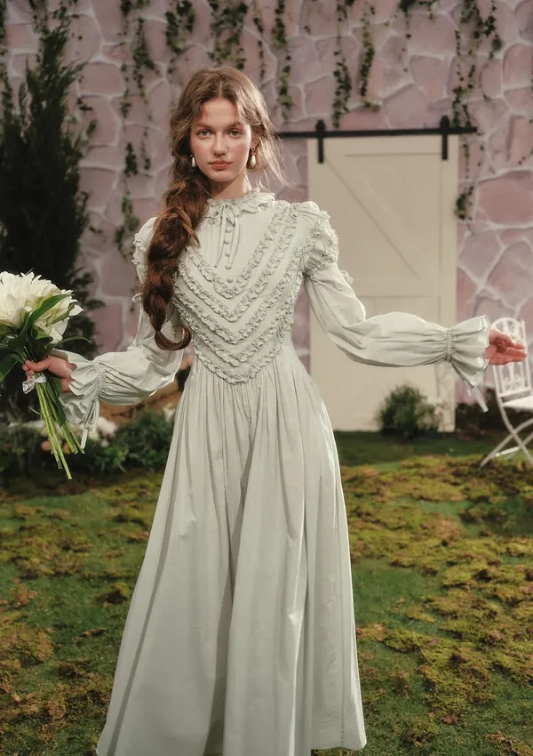 NEW LaceMade 100% Cotton Forest Whisper Dress Size S - Image 4