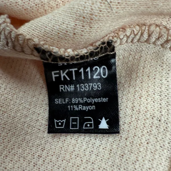 POL Sweater Womens Medium Cream‎ Beige Pullover Shirt Boho Cottagecore FKT1120 - Image 7