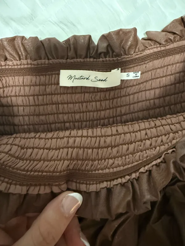 Mustard Seed Brown skirt - Image 2