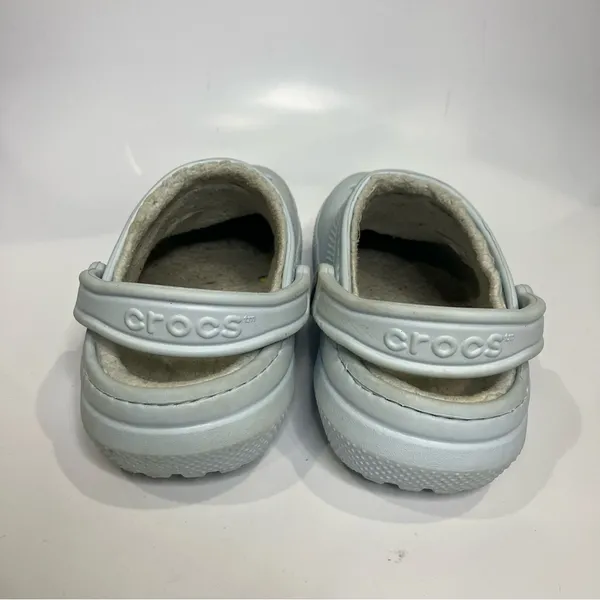 Crocs originals lined light blue women’s size 6 casual cozy‎ slip on trendy - Image 6
