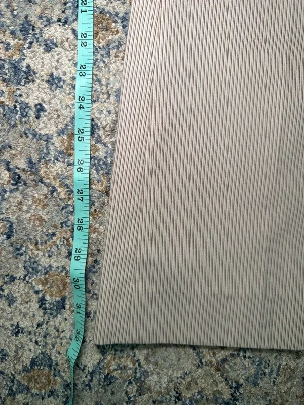 Antonio Melani Women's Size 8 Beige Brown Pinstripe Wide Leg Dress Pants - Image 6