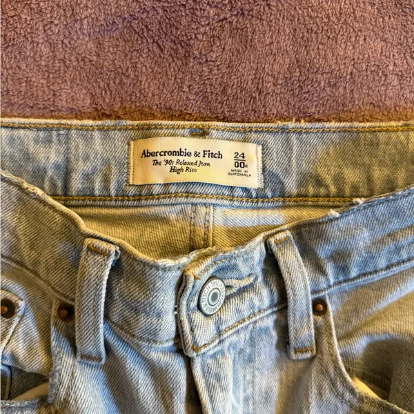 Abercrombie & Fitch Light Wash High Rise Jeans - Image 2