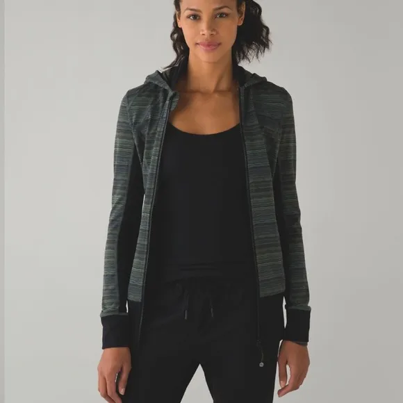 LULULEMON Daily‎ Practice Space Dye Twist Dark Slate Fatigue Green Black size 8 - Image 11