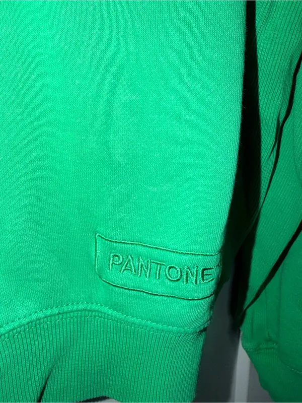 Pantone Green Crew Neck Sweatshirt Size M - Image 2