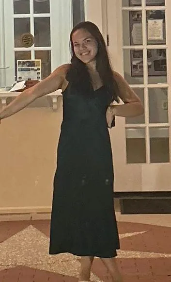 Green Satin Midi Dress - Image 2