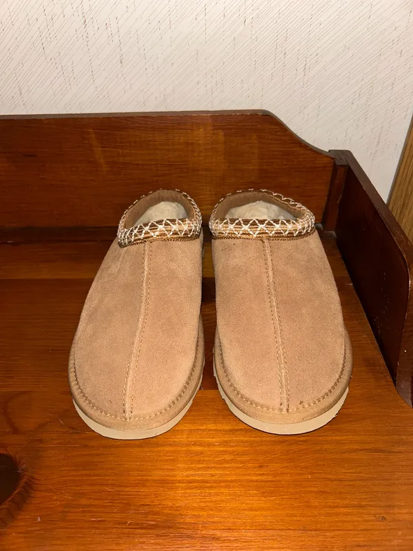 Clarks Topline Webbing Clog Mule Faux Fur Suede Slip On Comfy Casual Shoes Size 8 - Image 4