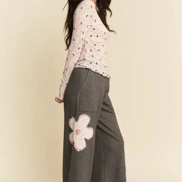 Davi & Dani Ribbon Bow Lace Hem Long Sleeve‎ Mesh Layering Top - Image 9