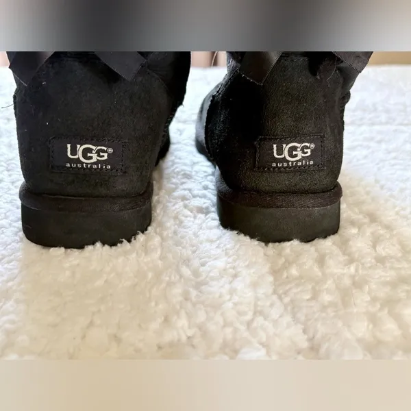 UGG Black Bailey Bow Tie Boots - Image 6
