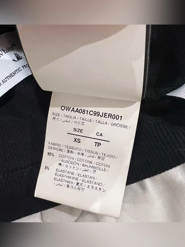 Off-White Virgil Abloh Womens Logo Crop Top - Image 3