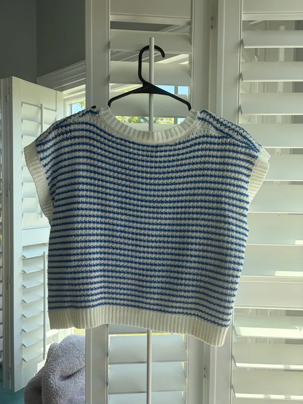 Blue SHEIN knit top - Image 2